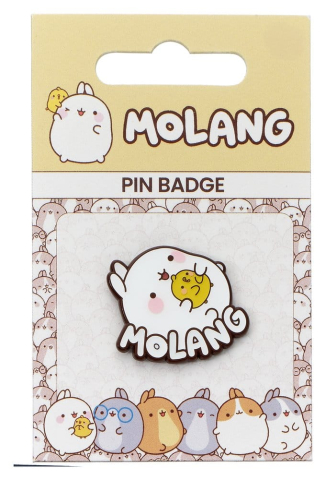 Molang Pin Badge Molang & Piu Piu Logo [2]