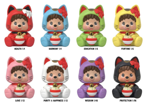 Monchhichi Rokimoto Figure Cup of Fun Lucky Cat Series Blind Box Display (6) [1]