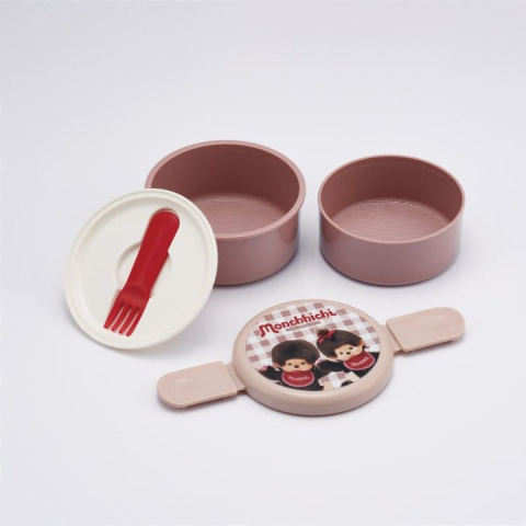 Casa si Cadouri - Monchhichi Two Layer Round Shape Lunch Box