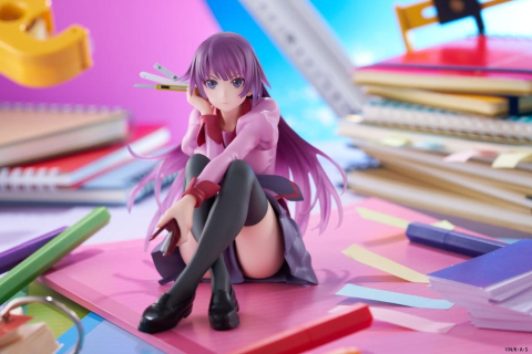 Monogatari PVC Statue Desktop Cute Figure Hitagi Senjougahara 13 cm [2]