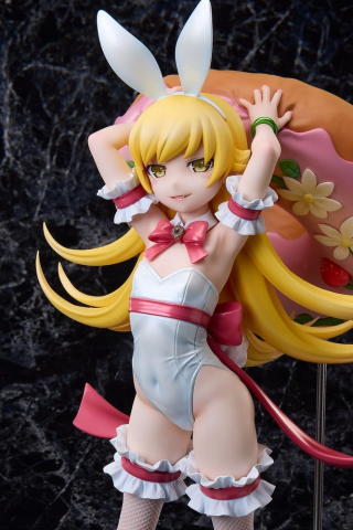 Monogatari Series PVC Statue 1/4 Shinobu Oshino White Bunny Ver. 35 cm [8]