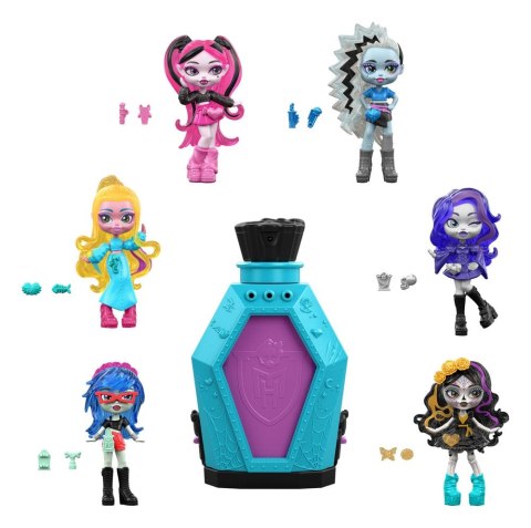 PRECOMENZI - Monster High Little Frights Blind Box Doll 7 cm
