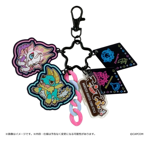 Fashion & Accessories - Monster Hunter Chibi Style Acrylic Keychain Multi Charm: Zinogre & Mizutsune