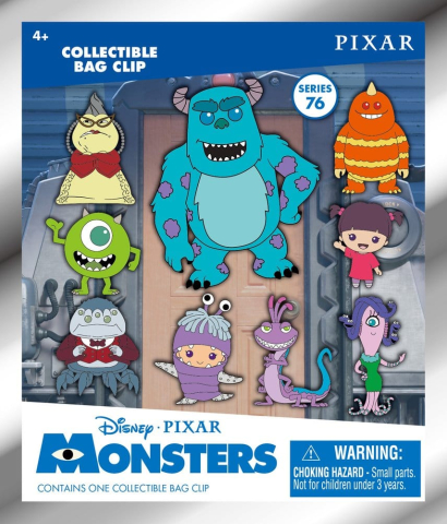 Monsters, Inc. 15th Anniversary 3D PVC Bag Clips Series 76 Display (24) [1]