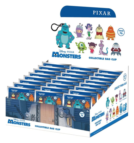 Monsters, Inc. 15th Anniversary 3D PVC Bag Clips Series 76 Display (24) [2]