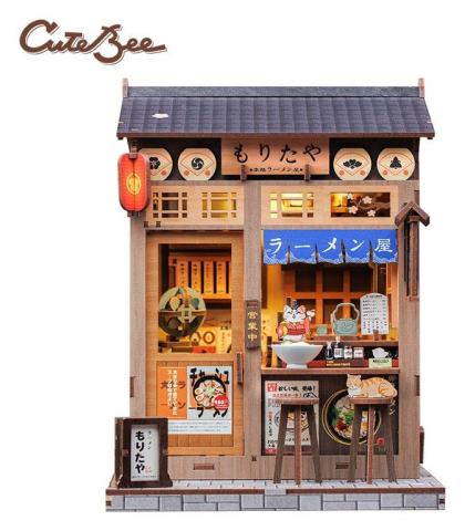 Book Nooks - Morita-Ya - DIY Miniature House Kit cu LED