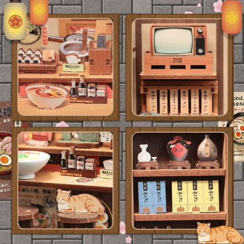 Morita-Ya - DIY Miniature House Kit cu LED [6]