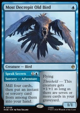 Magic: The Gathering Singles - Most Decrepit Old Bird // Speak Secrets The Hobbit - Singles 49