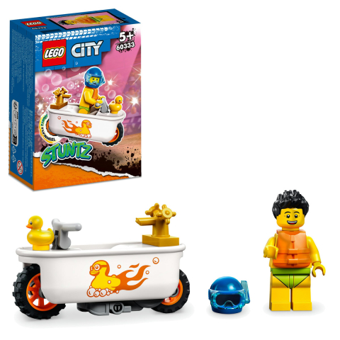 LEGO - Motocicleta de cascadorii cu cada