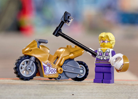 Motocicleta de cascadorii Selfie [6]