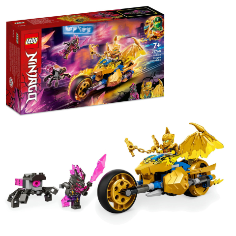 LEGO - Motocicleta-dragon aurie a lui Jay