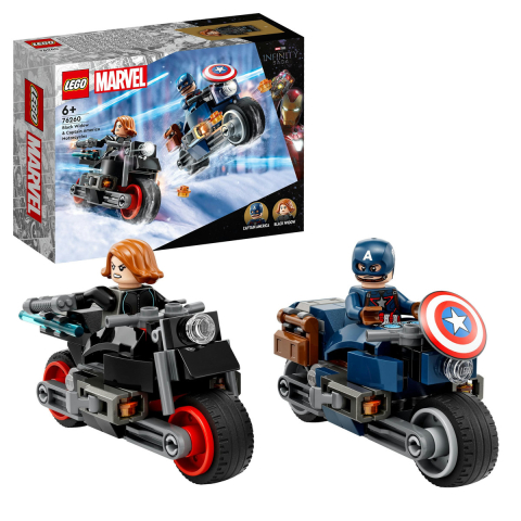 LEGO - Motocicletele lui Black Widow si Captain America
