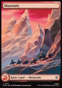 Magic: The Gathering Singles - Mountain (V.2) The Hobbit - Singles 197 FOILED