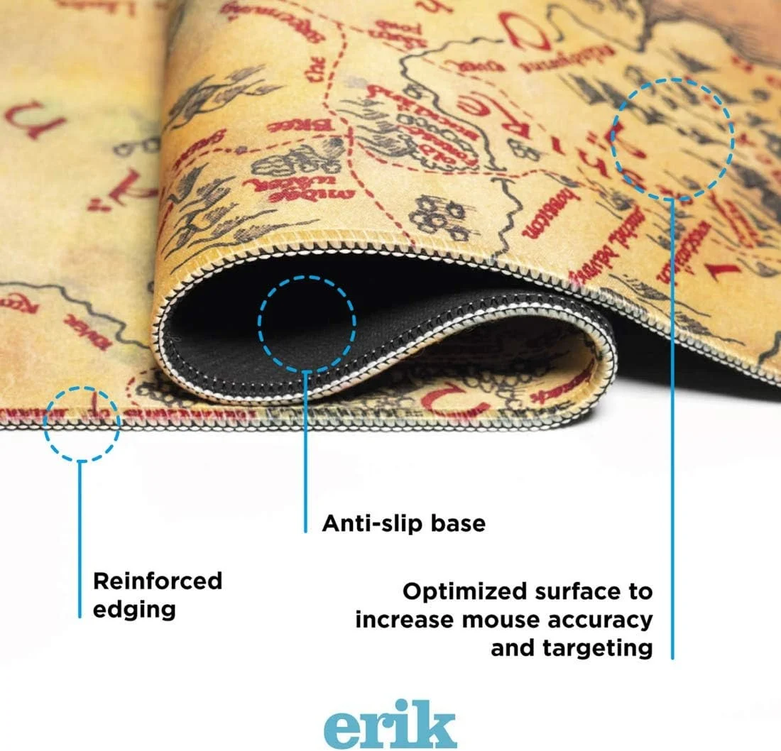 Mousepad XXL The Lord of the Rings Middle-earth Map, Cinereplicas, 80 x 35 cm [2]