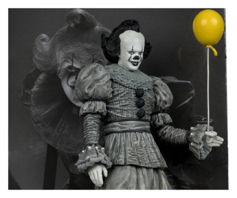 Movie Maniacs IT: Welcome to Derry Pennywise Black & White Figurina 16 cm [4]