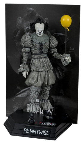 Movie Maniacs IT: Welcome to Derry Pennywise Black & White Figurina 16 cm [3]