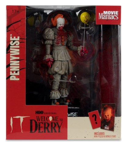 Figurine - Movie Maniacs IT: Welcome to Derry Pennywise Bloody Figurina 16 cm