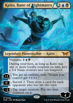 Trading Card Games - MTG Duskmourn: House of Horror: Extras Kaito, Bane of Nightmares (V.1) 328