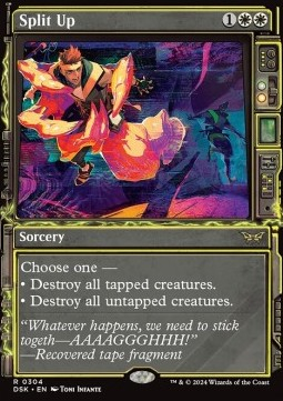 Trading Card Games - MTG Duskmourn: House of Horror: Extras Split Up 304 Foiled