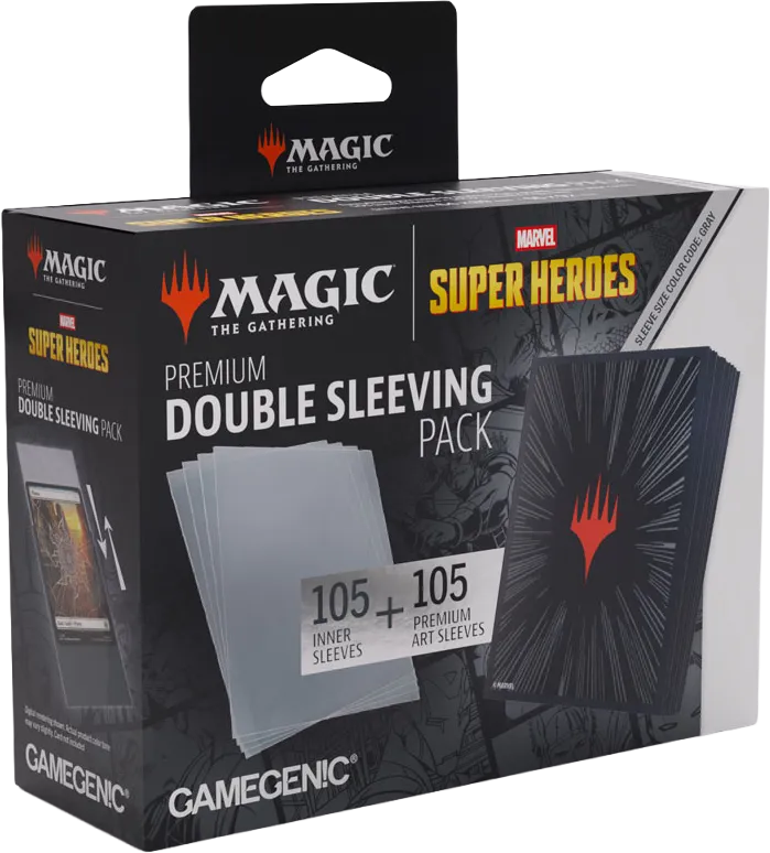 Noutati - MTG Premium Double Sleeving Pack Black (105) Standard Size