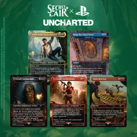 Magic The Gathering - MTG Secret Lair x PlayStation Uncharted Non-Foil