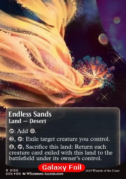 Trading Card Games - MTG Stellar Sights Endless Sands (V.4) 150 Galaxy Foiled
