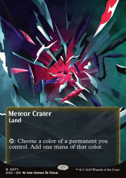 Trading Card Games - MTG Stellar Sights Meteor Crater (V.2) 71