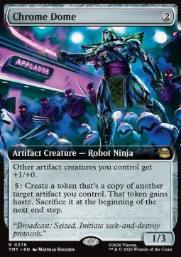 Trading Card Games - MTG Teenage Mutant Ninja Turtles: Extras Chrome Dome 276