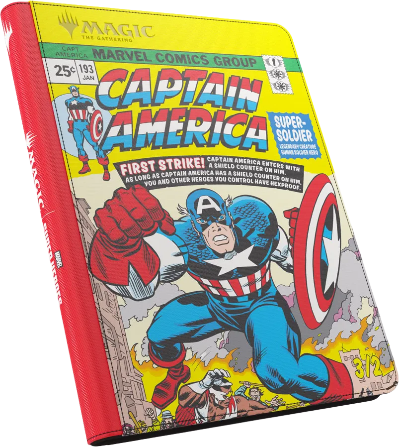 Noutati - MTG Zip-Up Album 18-Pocket Captain America & Black Panther 360 Carti