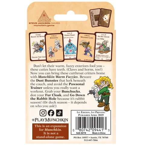 Munchkin Warm Fuzzies Card Game Expansion [1]