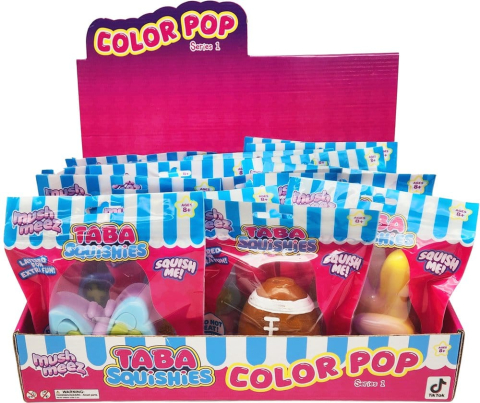 Mushmeez Plush Figures Color Pop Blind Box Display (24) [1]
