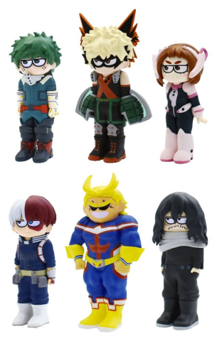 Collectibles - My Hero Academia JIRORI Mini Figures 9 cm Vol. 1 Blind Box Display (6)