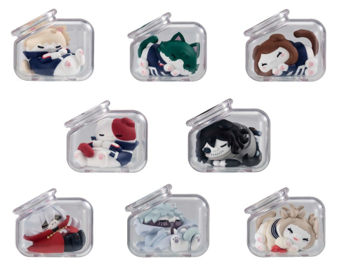 My Hero Academia Mega Cat Project Mini Figures Good Night Heroaca Cats 6 cm Blind Box Display (8) [9]