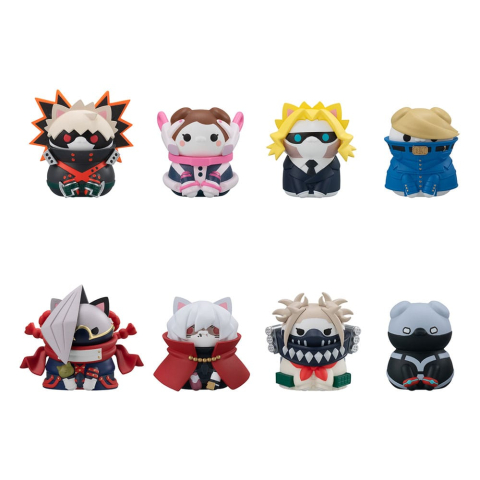 PRECOMENZI - My Hero Academia Mega Cat Project Mini Figures Heroaca Cats No.02 3 cm Blind Box Assortment (8) (Repeat)