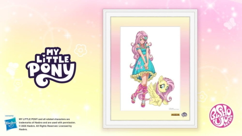 My Little Pony Chara Fine Graph Art Print Bishoujo Fluttershy 43 cm [4]