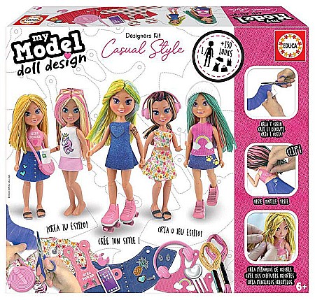 Jocuri si jucarii - My Model Doll Design Casual Educa 18368