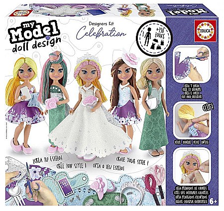 Jocuri si jucarii - My Model Doll Design Celebration Educa 19351