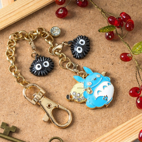 PRECOMENZI - My Neighbor Totoro Charm Chain Keychain Middle Totoro