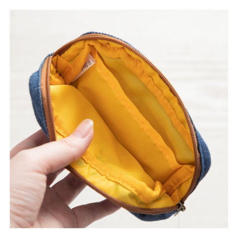 Fashion & Accessories - My Neighbor Totoro Denim Pouch Totoro & flower wreath