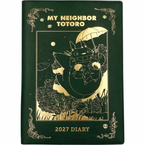 Casa si Cadouri - My Neighbor Totoro Diary Totoro spinning top green gold foil