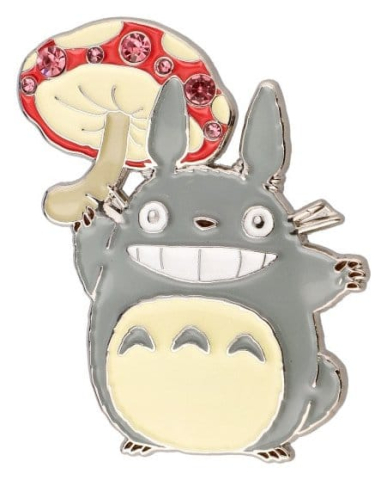 PRECOMENZI - My Neighbor Totoro Metal Brooch Totoro Mushroom