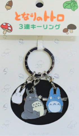 PRECOMENZI - My Neighbor Totoro Metal-Keychain Big, Middle & Small Totoro