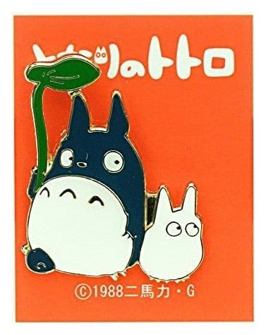 PRECOMENZI - My Neighbor Totoro Pin Small and Middle Totoro with leaf