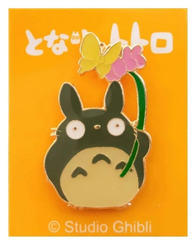 PRECOMENZI - My Neighbor Totoro Pin Totoro With Flower