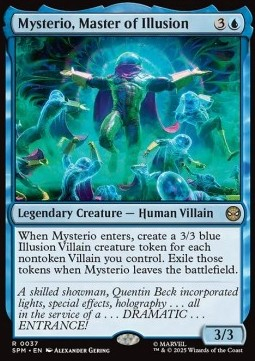 Singles Trading Card Games - Mysterio, Master of Illusion Marvel's Spider-Man FOLIED 37