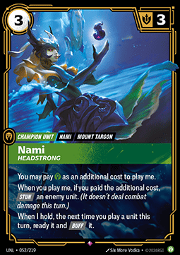 Singles Trading Card Games - Nami, Headstrong Unleashed - Singles 052