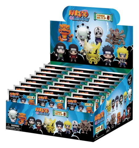 PRECOMENZI - Naruto 3D Foam Bag Clips Series 8 Display (24)
