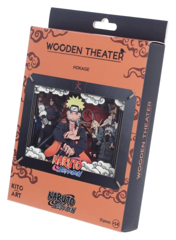 Naruto Hokage Wooden Theatre Model Kit 10 cm [4]