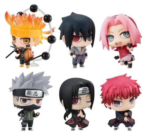 Naruto Shippuden ChimiMega Series Mini Figures Mascot Collection 1 6 cm Blind Box Display (6) [7]