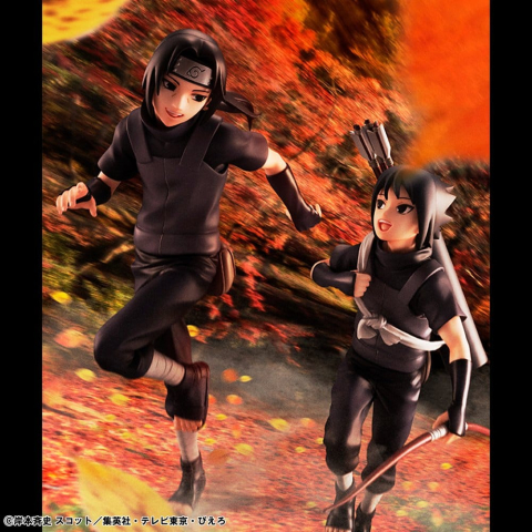 PRECOMENZI - Naruto Shippuden G.E.M. Series PVC Figures 2-Pack Itachi Uchiha & Sasuke (Repeat)